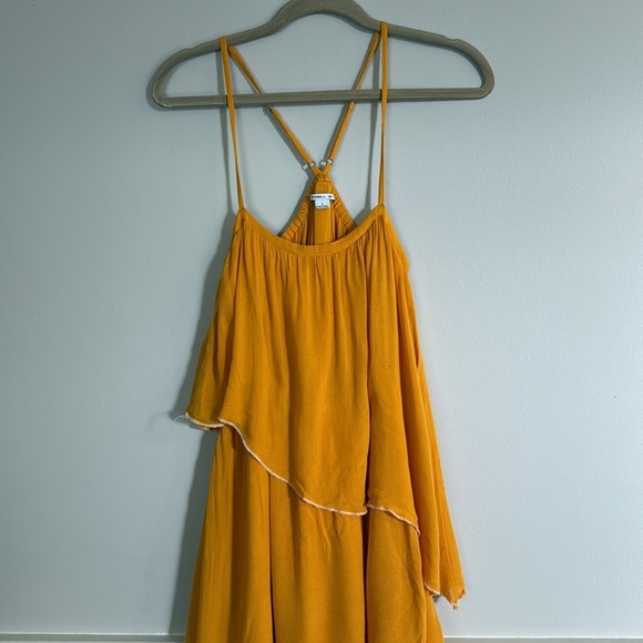 O'neill | Yellow Tiered Sun Dress | Size L - Picture 4 of 6